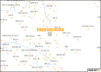 map of Radohova Vas