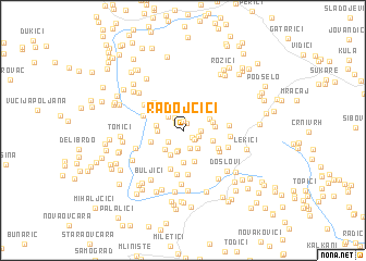 map of Radojčići
