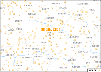 map of Radojčići