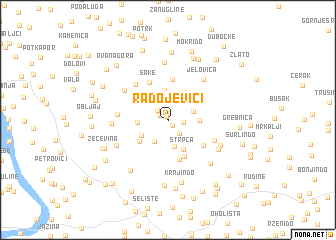 map of Radojevići