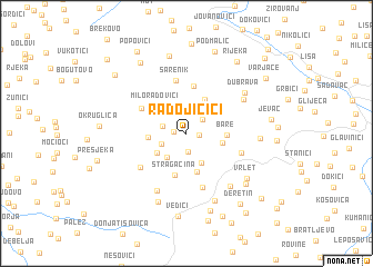 map of Radojičići