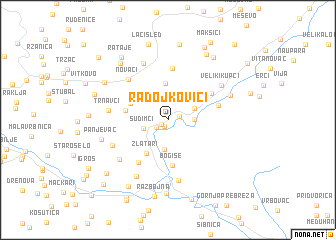 map of Radojkovići