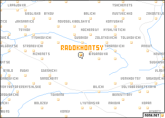 map of Radokhontsy