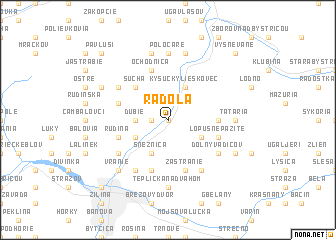 map of Radola