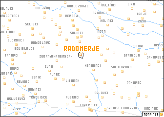 map of Radomerje