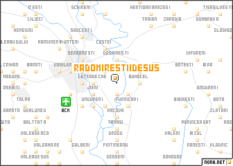 map of Radomireştii de Sus