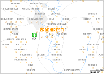 map of Radomireşti