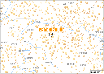 map of Radomirovac