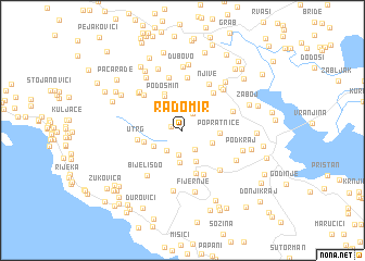 map of Radomir