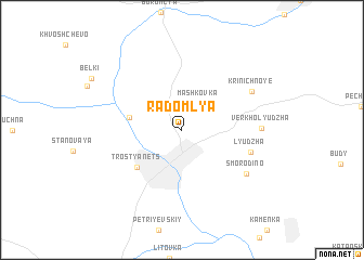 map of Radomlya