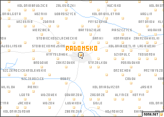 map of Radomsko