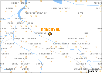 map of Radomyśl