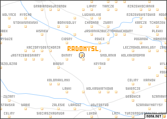 map of Radomyśl