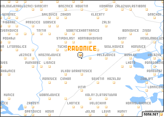 map of Radonice