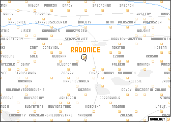 map of Radonice