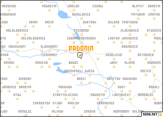 map of Radonín