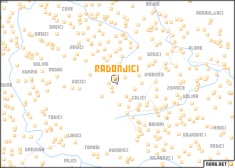 map of Radonjići