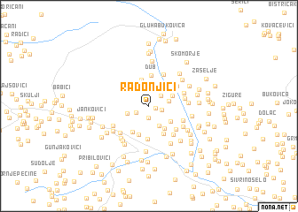 map of Radonjići