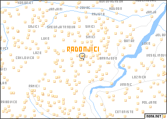 map of Radonjići