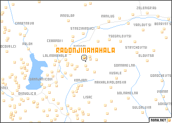 map of Radonjina Mahala