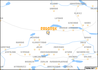 map of Radońsk