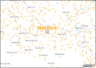 map of Radoševići