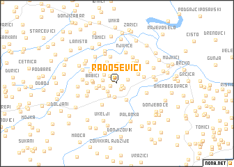 map of Radoševići