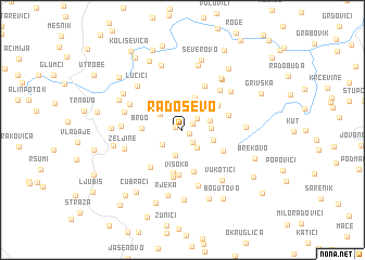 map of Radoševo