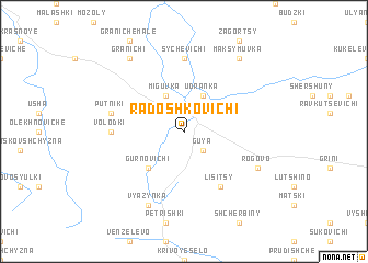 map of Radoshkovichi