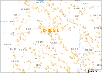 map of Radošić