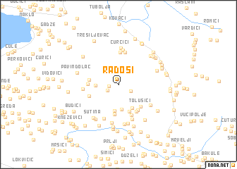 map of Radoši