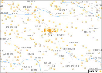 map of Radoši