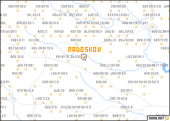 map of Radoškov