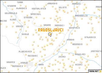 map of Radošljavci