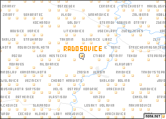 map of Radošovice