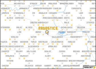 map of Radostice