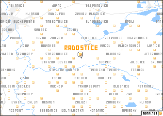 map of Radostice