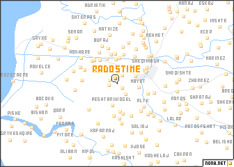 map of Radostimë