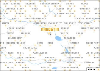 map of Radostín