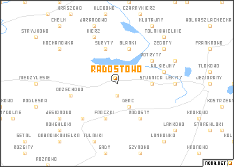 map of Radostowo