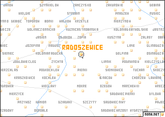 map of Radoszewice