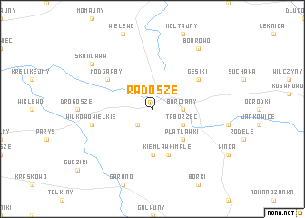 map of Radosze