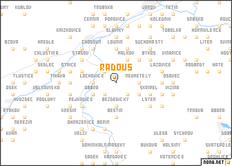 map of Radouš