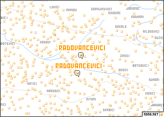 map of Radovančevići