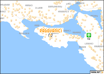 map of Radovanići