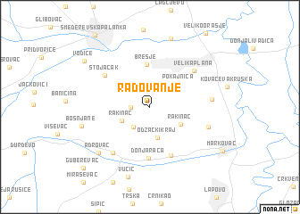 map of Radovanje