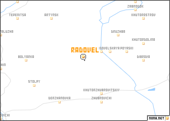 map of Radovelʼ