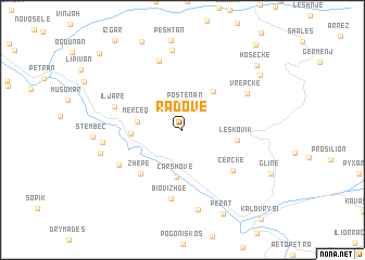 map of Radovë