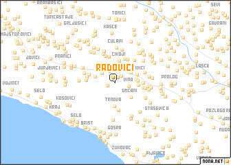 map of Radovići