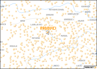map of Radovići